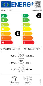 LG Perilica-sušilica rublja V7WD107H2E TurboWash® - Pere za samo 39 minuta - Slika 15