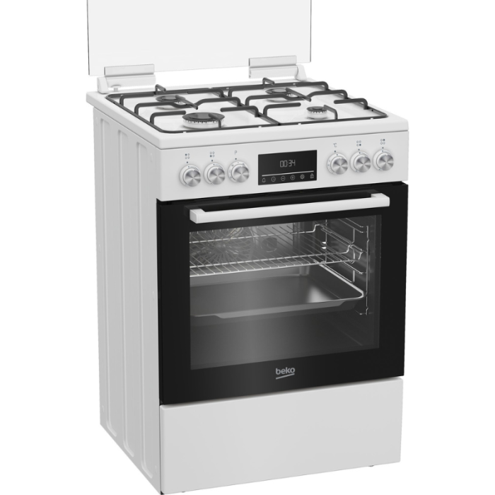 Bez naslova (800 x 800 piks.) BEKO Plinski štednjak FBM62320WDSL Višenamjenski zaslon – Jasne informacije na prvi pogled - Slika 1