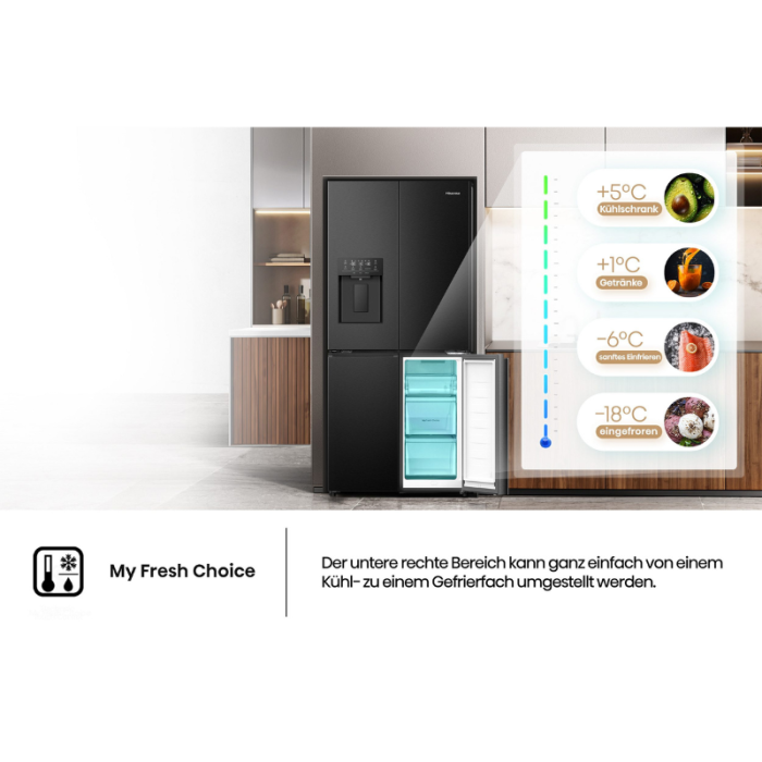 HISENSE Multi door RQ5P470SYFD Dozator vode/leda - Slika 13