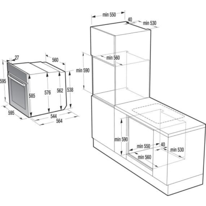 GORENJE G400 Multifunkcionalna pećnica, 60 x 60 cm BOP6737E02BK - Slika 9