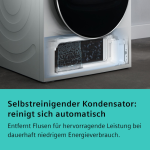 SIEMENS iQ500 WQ45G2D00 sušilica s toplinskom pumpom Samočisteći kondenzator, pola punjenja, obrnuti bubanj - Slika 5