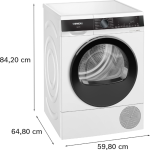 SIEMENS iQ500 WQ45G2D00 sušilica s toplinskom pumpom Samočisteći kondenzator, pola punjenja, obrnuti bubanj - Slika 4