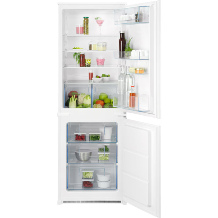 AEG OS5S161ES 5000 ColdSense / Ugradbeni hladnjak sa zamrzivačem / 1580 mm / 233 L / LowFrost – manje nakupljanja leda / Klizna vrata - Slika 1