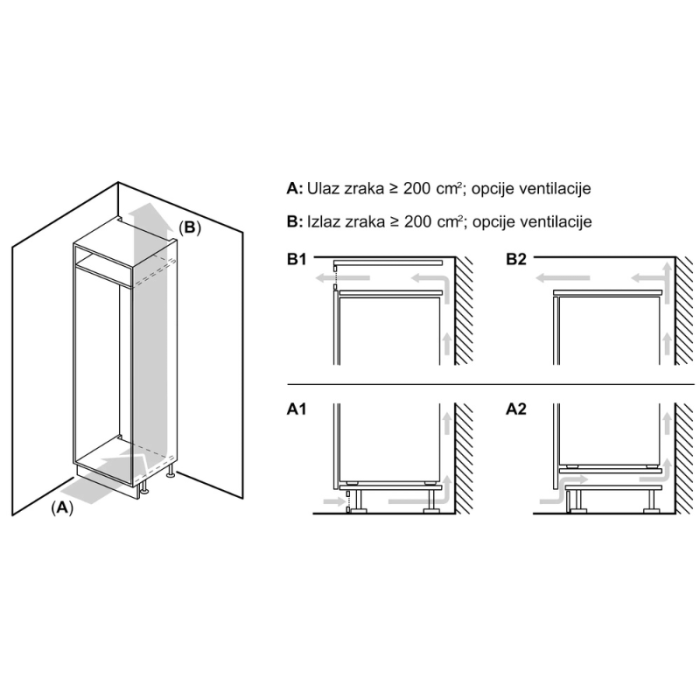 BOSCH Ugradbeni hladnjak sa zamrzivačem Serija 4 KIN96VFD0 - Slika 10