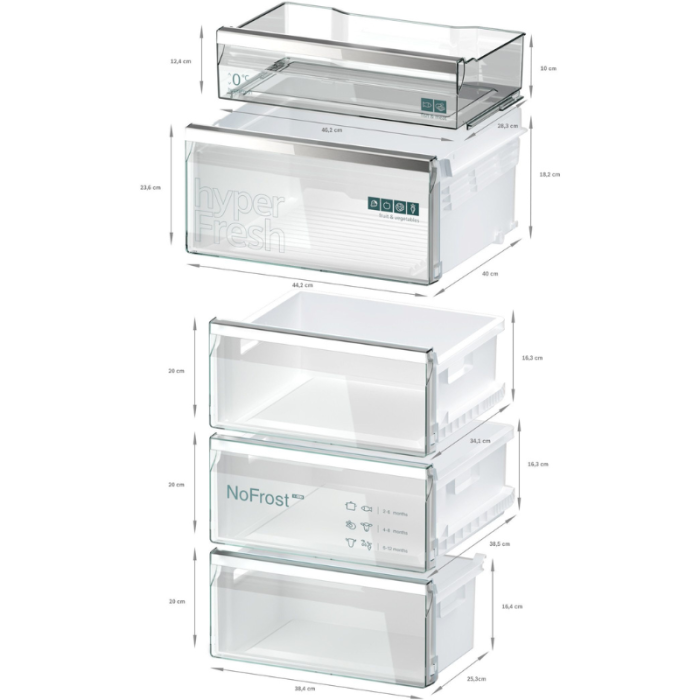 SIEMENS iQ500 KG39N4X1F hladnjak sa zamrzivačem - Slika 12
