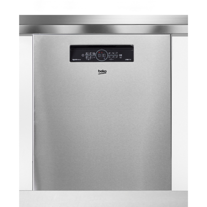 Bez naslova (800 x 800 piks.) BEKO Ugradbena perilica posuđa BDDN36462XP 8,5 l, 14 mjesta za jelo, Vrlo tiho s razinom buke do 38 dB - Slika 1