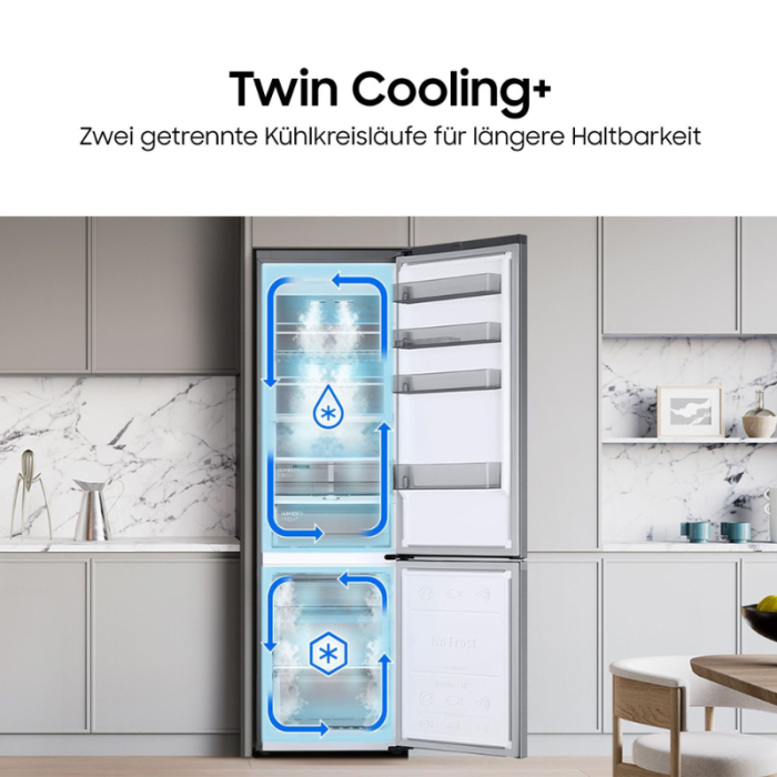 SAMSUNG Kombinacija hladnjaka/zamrzivača serije 7300A RB38C607AS9 No Frost+, SpaceMax, Wifi i AI energetski način rada - Slika 8