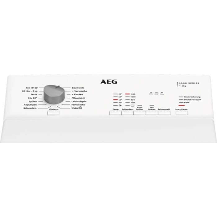 AEG LTR5N30268 Perilica rublja s gornjim punjenjem / 6 kg - Slika 2