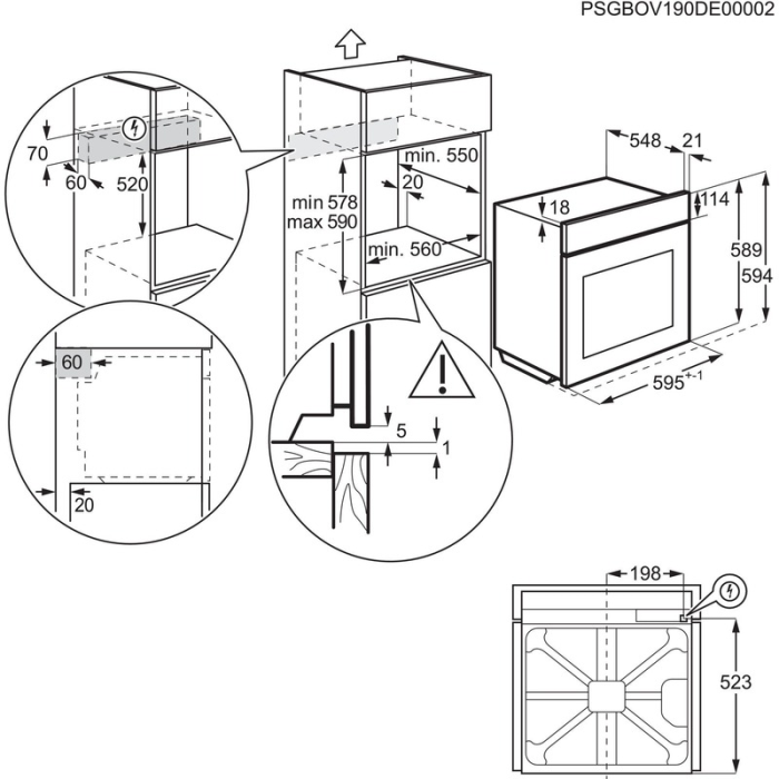 AEG Pirolitička pećnica OU5PB40WSM - Slika 6